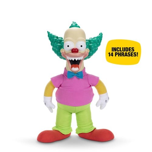 ToyShnip The Simpsons Krusty the Clown Talking Plush Doll — Action Figure