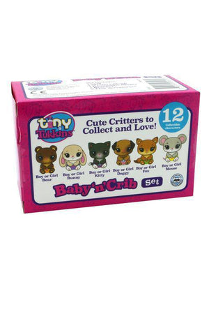 ToyShnip Tiny Tukkins Blind Pack - 6 piece set with Crib, Accessories and a mystery Plush — Toys & Games