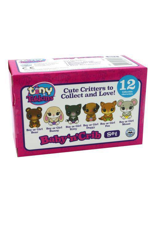 ToyShnip Tiny Tukkins Blind Pack - 6 piece set with Crib, Accessories and a mystery Plush — Toys & Games