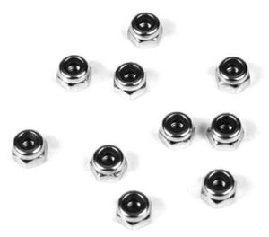 Tekno TKR1200 M2.5 Locknuts (Zinc Finish 10pcs) EB48 EB48SL ET48 MT410 SCT410.3