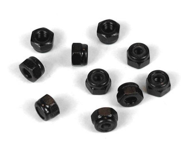 Tekno RC TKR1201 M3 Locknuts (Black, 10pieces) EB48 / SL ET48 NB48 MT410 SCT410
