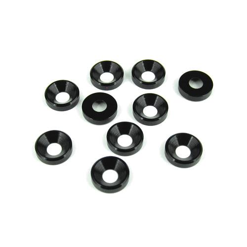 Tekno RC TKR1228 M4 Countersunk Washer Black (10) EB48 SCT410