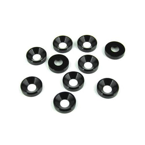 Tekno RC TKR1228 M4 Countersunk Washer Black (10) EB48 SCT410
