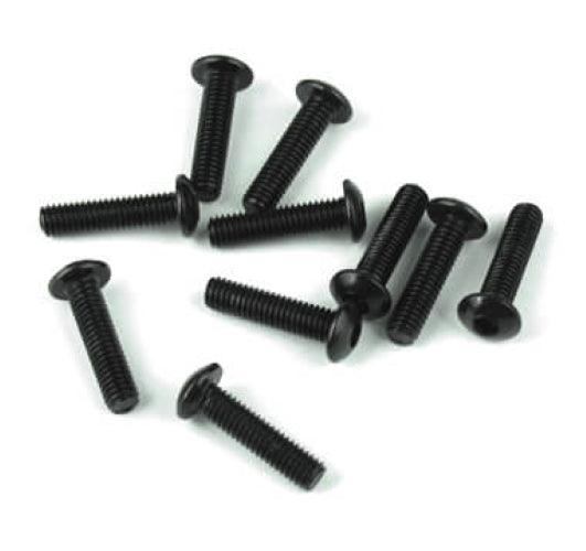 Tekno M3x12mm Button Head Screws (10Pieces) Black EB48.2 EB48SL NB48 SCT410.3