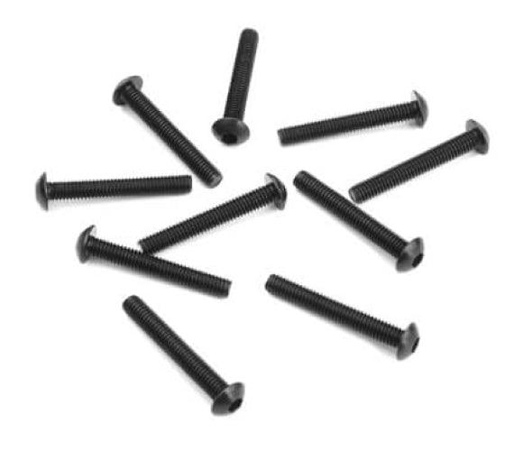 Tekno TKR1409 M3x20mm Button Head Screws (Black, 10pieces) EB410 ET410