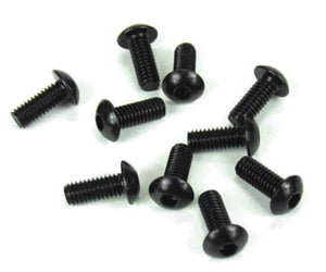 Tekno M4x10mm Button Head Screws (Black, 10pieces) EB48 EB48SL ET48 MT410 SCT410