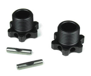 Tekno Wheel Hubs (17mm lightened Aluminum Gun Metal Anodized) MT410 EB48 ET48