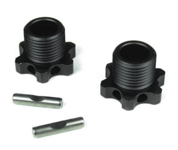 Tekno Wheel Hubs (17mm lightened Aluminum Gun Metal Anodized) MT410 EB48 ET48