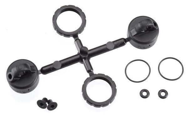 Tekno RC TKR6018 Composite Shock Cap & Spring Adjuster Set SCT410