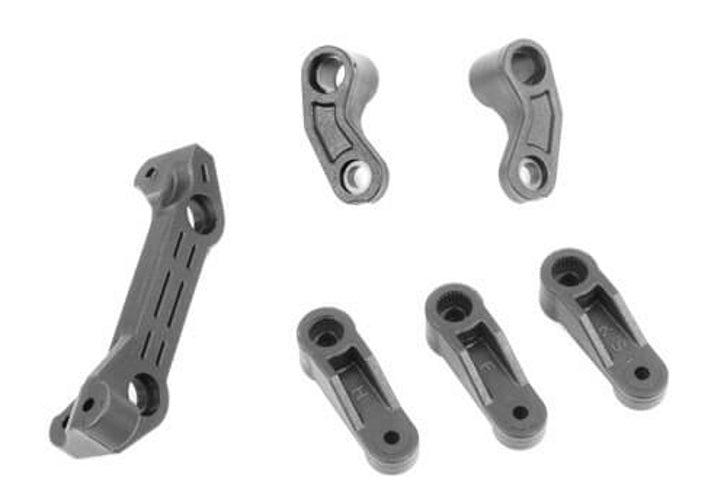 Tekno RC TKR6526C Bell Cranks Servo Horns Ackerman Plate (Revised) EB410.2