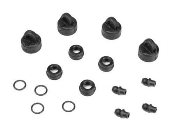 Tekno RC TKR6712 Shock/Cartridge Cap & Bushing Set (4pieces) EB410