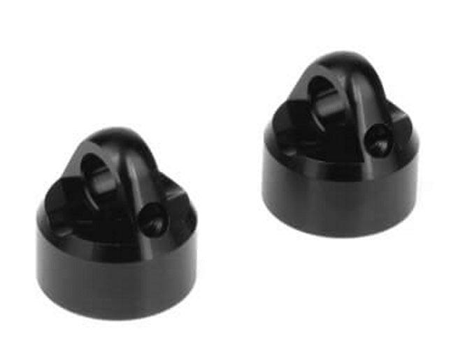 Tekno RC TKR6712A Shock Caps (7075, Emulsion, Black ano, 2pieces) EB410