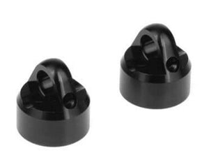Tekno RC TKR6712A Shock Caps (7075, Emulsion, Black ano, 2pieces) EB410