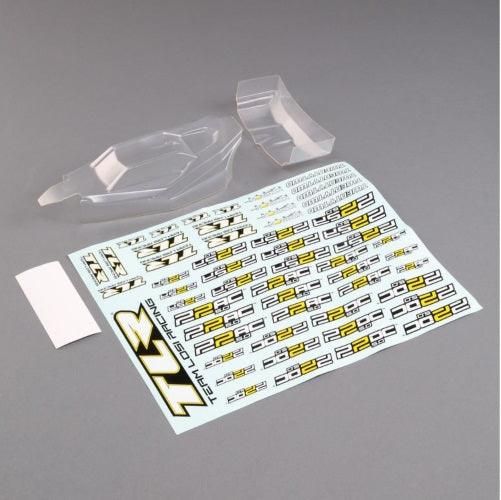 Losi Racing TLR230012 Lightweight Body & Wing Clear 22 5.0