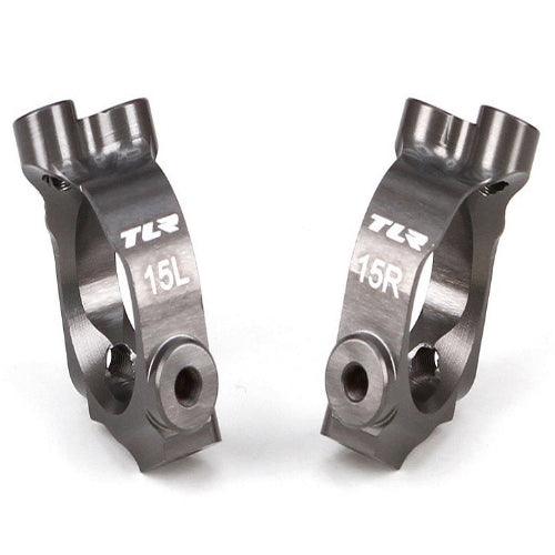 LOSI TLR234026 Aluminum Castor Block Set 15 degrees 22-4