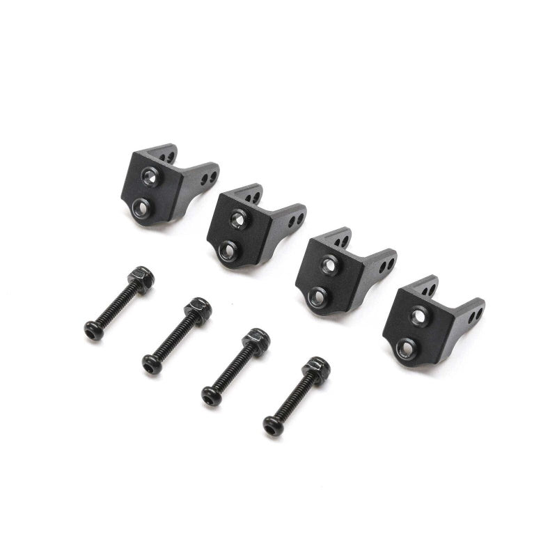 Losi TLR314010 Upper Shock Mount, Aluminum, Black (4): Mini LMT