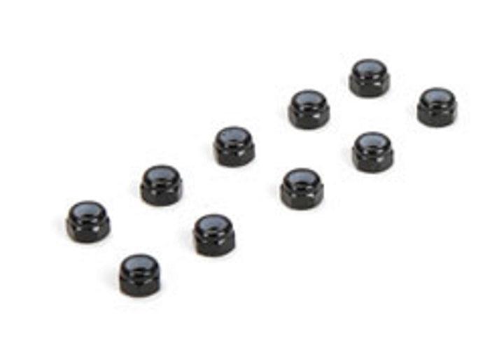 Losi TLR336004 M3 Aluminum Lock Nut Black (10) 22-4 22 3.0 22 3.0 Spec 22sct 3.0