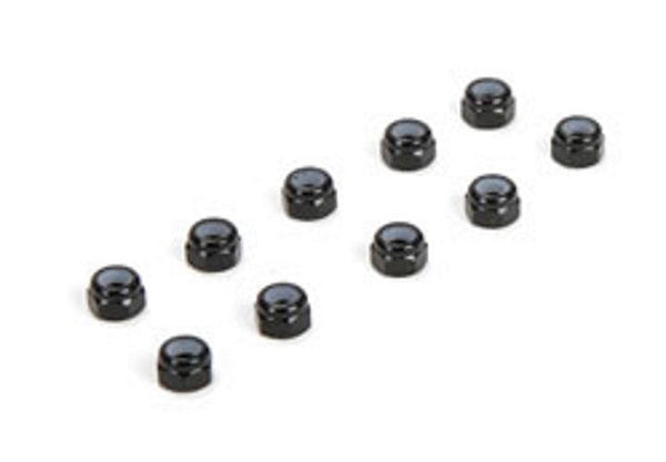 Losi TLR336004 M3 Aluminum Lock Nut Black (10) 22-4 22 3.0 22 3.0 Spec 22sct 3.0