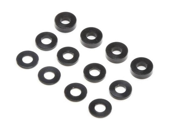 Losi M3 Caster Block Aluminum Washer Set Black 22 5.0 22X-4 8 XT / XTE