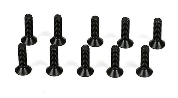 Losi 3x10mm Flat Head Screws TLR 22 / 22T / 22SCT / 22 2.0 / 22 4.0 22X-4