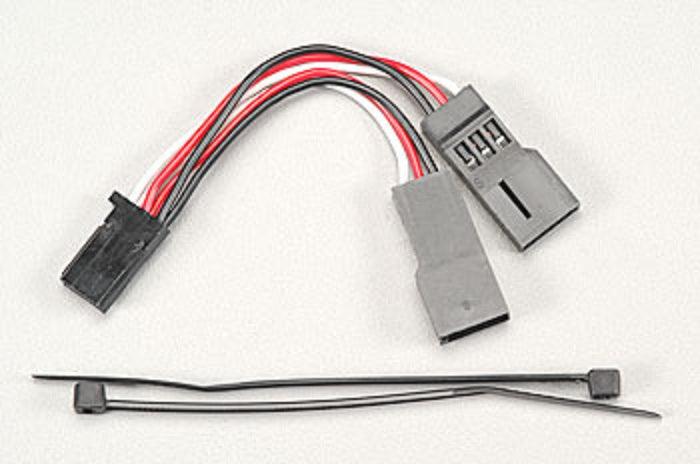 Traxxas 2046 Servo connector Y adapter For dual-servo steering Revo