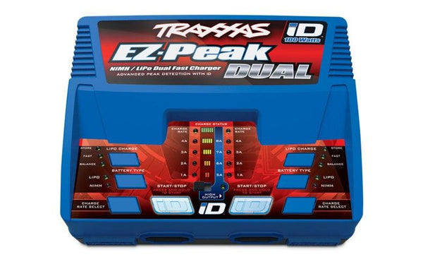 Traxxas 2972 EZ-Peak Plus 8A NiMH / LiPo Dual Battery Charger w/ iD