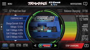 Traxxas 2973 EZ-Peak Live Multi-Chemistry Dual Battery Charger w/Auto iD 4s 200w