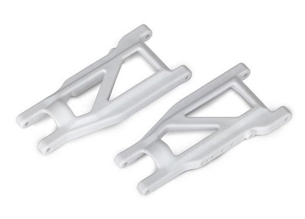 Traxxas 3655A - Front / Rear Suspension Arms, White, Rustler 4x4