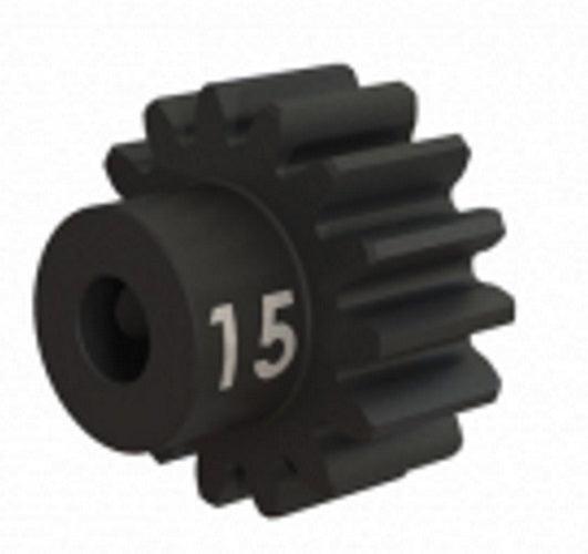 Traxxas 3945X Gear, 15-T Pinion (32-p) Heavy Duty (Machined Hardened Steel) - Echo Six Hobbies