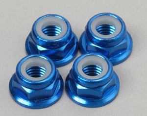Traxxas 4147X Flanged Wheel Nuts (4) 5mm Blue Aluminum E-Maxx Revo T-Maxx