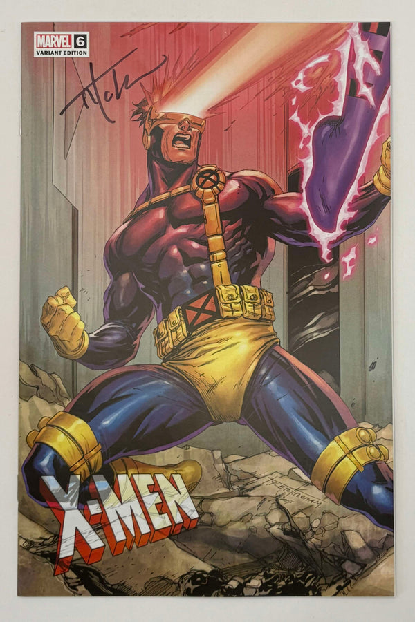 [Signed by Tyler Kirkham] X-MEN #6 Tyler Kirkham Unknown Connecting Cover Excl Var