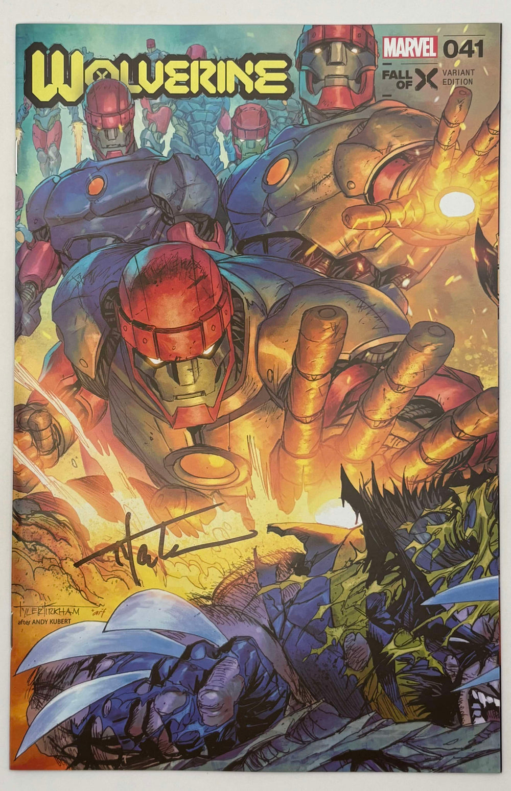 [Signed by Tyler Kirkham] WOLVERINE #41 Kirkham Unknown EXCL