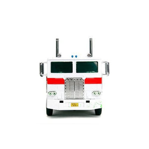 ToyShnip Transformers G1 Optimus Prime Big Rig with Ghostbusters Ecto-1 Graphics 1:24 Scale Die-Cast Metal Vehicle — Action