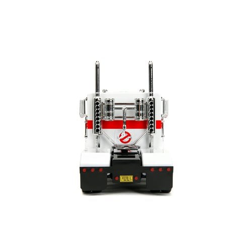 ToyShnip Transformers G1 Optimus Prime Big Rig with Ghostbusters Ecto-1 Graphics 1:24 Scale Die-Cast Metal Vehicle — Action