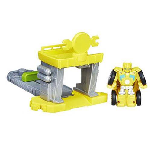 ToyShnip Transformers Rescue Bots Flipracer Launchers - Bumblebee Quick Launch Garage — Toys & Games