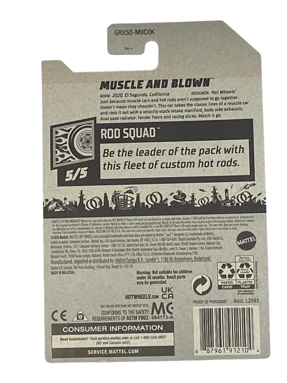 Hot Wheels Muscle and Blown | Rod Squad Series 5/5