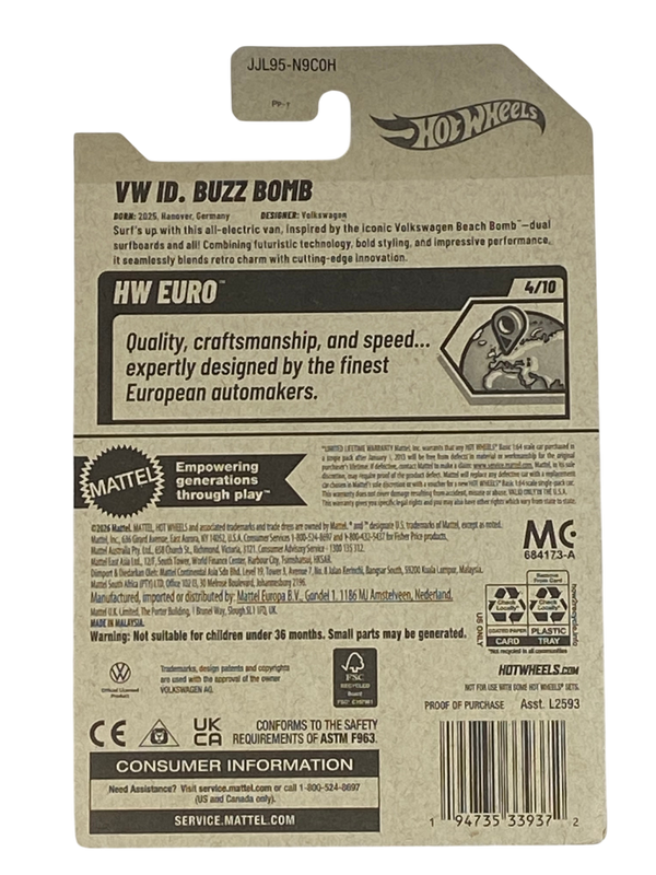 Hot Wheels VW ID. Buzz Bomb | Euro Series 4/10