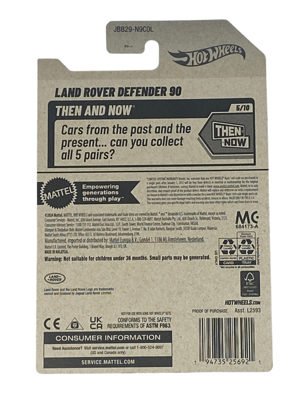 Hot Wheels Land Rover Defender 90 | Then and Now Series 5/10