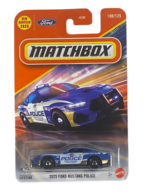 Matchbox 2025 Ford Mustang Police | Matchbox Series 100/125