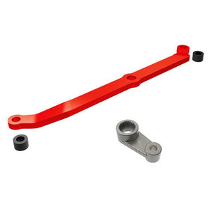 Traxxas 9748-RED TRX-4M Aluminum Steering Link w/Metal Servo Horn / Spacers (Red)