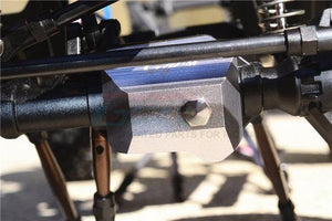 GPM ALUMINUM FRONT/REAR GEARBOX COVER TRAXXAS TRX-4 TRAIL DEFENDER CRAWLER BLUE