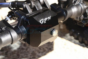 GPM ALUMINUM FRONT/REAR GEARBOX COVER TRAXXAS TRX-4 TRAIL DEFENDER CRAWLER BLUE