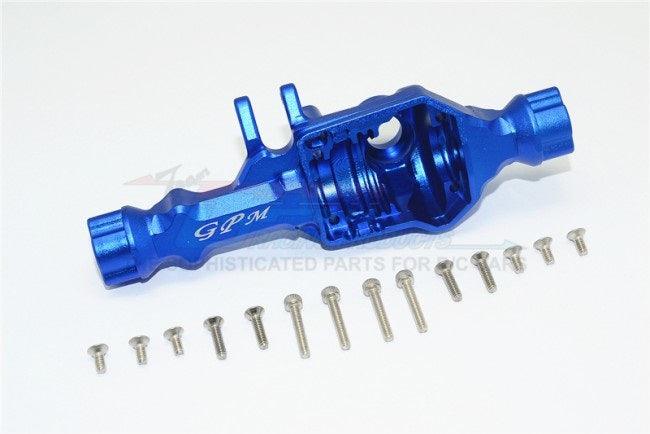 GPM ALUMINUM FRONT GEAR BOX W/O COVER TRAXXAS TRX-4 TRAIL DEFENDER CRAWLER BLUE