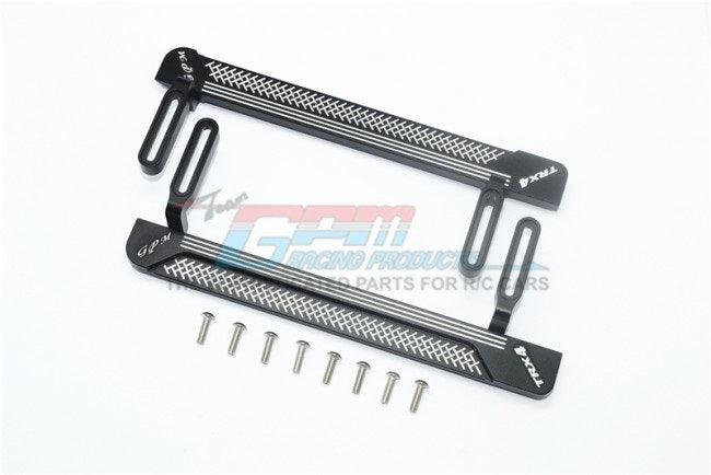 GPM ALUMINUM SIDE STEPS PATTERN A TRAXXAS TRX-4 TRAIL DEFENDER CRAWLER BLACK