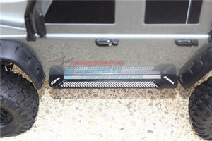 GPM ALUMINUM SIDE STEPS PATTERN A TRAXXAS TRX-4 TRAIL DEFENDER CRAWLER BLACK