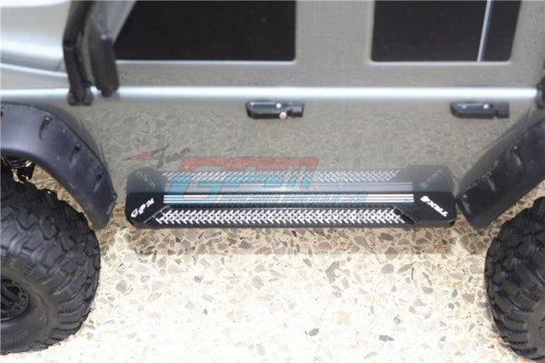 GPM ALUMINUM SIDE STEPS PATTERN A TRAXXAS TRX-4 TRAIL DEFENDER CRAWLER BLACK