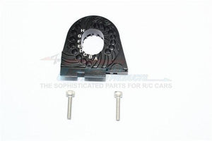 GPM ALUMINUM DOUBLE SIDED MOTOR MOUNT HEAT SINK FINS TRAXXAS TRX-4 / TRX-6 BLACK