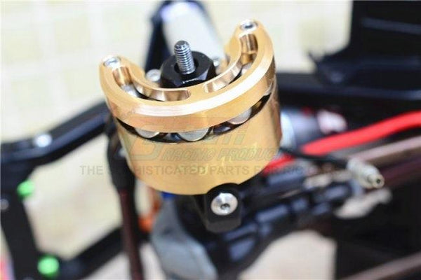 GPM BRASS PENDULUM WHEEL KNUCKLE AXLE WEIGHT + 9MM HEX ADAPTER TRAXXAS TRX-4