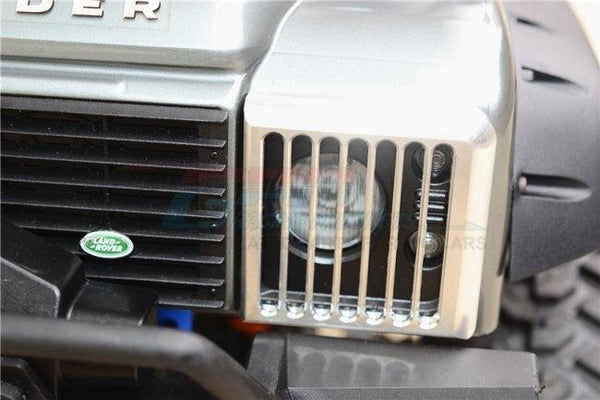 GPM HEADLIGHT ASSEMBLY VERTICAL BRUSH GUARD ALUMINUM TRAXXAS TRX-4 BLACK