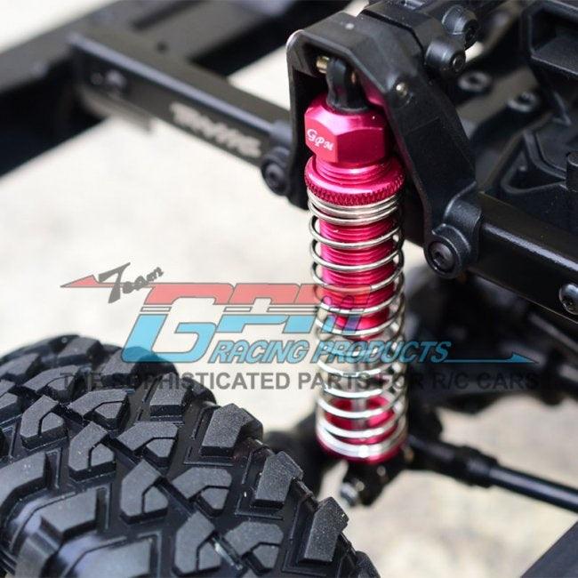 GPM ALUMINUM FRONT / REAR ADJUSTABLE SPRING DAMPERS TRAXXAS TRX-4 / TRX-6 SILVER
